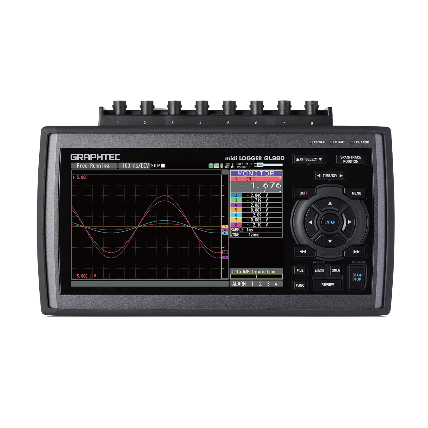 日本圖技GRAPHTEC midi LOGGER GL980C 高速數據記錄儀